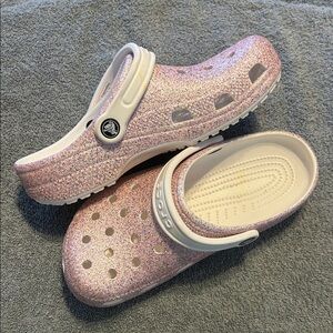 CROCS Kids Glitter Pink Sandals